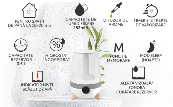 Umidificator, U20 Luno, AlecoAir